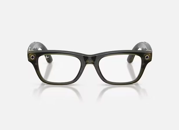 Умные очки Ray-Ban *Meta Blayzer -GEN 2 (Shiny Transparent Dark Olive/Demo Lens) Умные очки Ray-Ban *Meta Blayzer -GEN 2 (Shiny Transparent Dark Olive/Demo Lens)